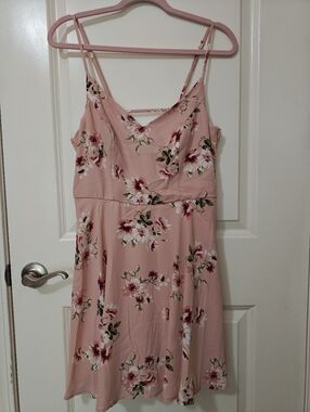 Trixxi Pink Floral Dress Sz XL